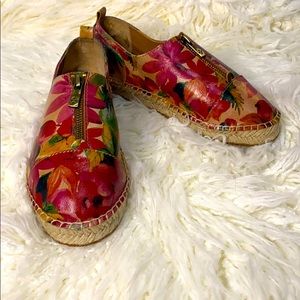 Patricia Nash Designs Eva Leather Slip On Shoes